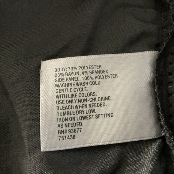 Worthington Women's Dress Size 12 Purple Black Color Block Sleeveless - Picture 8 of 10